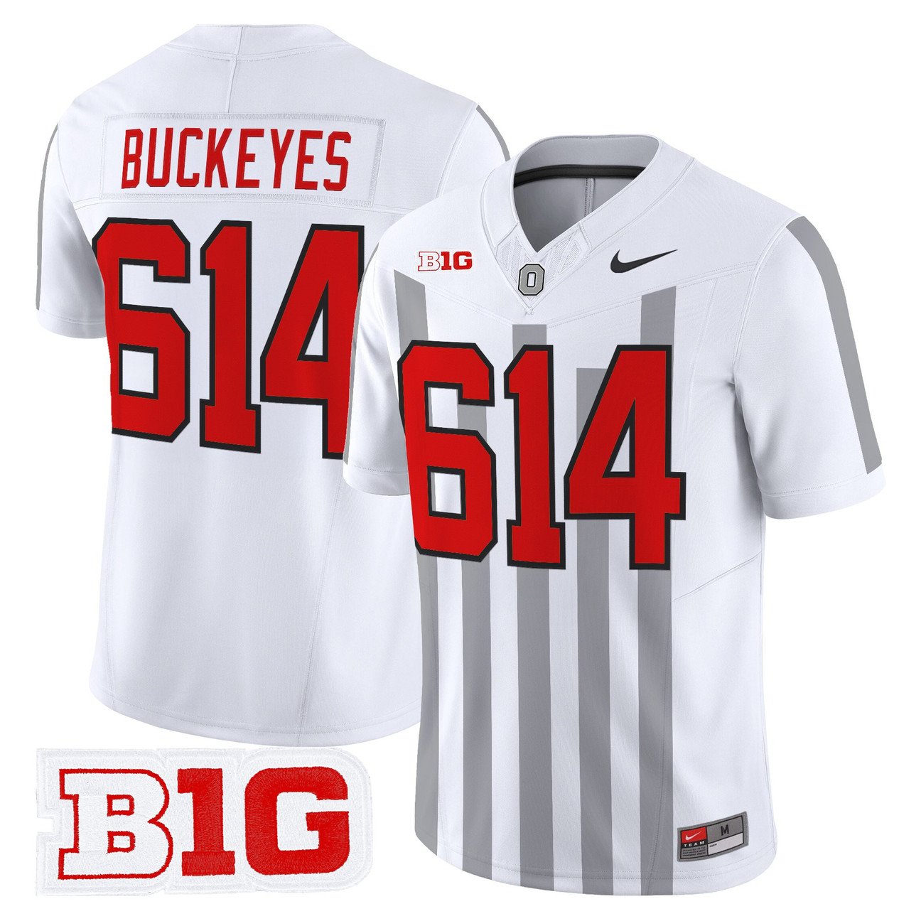 Buckeyes Jersey #614 Ohio State Buckeyes Throwback Limited Stitched