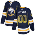 Buffalo Sabres Navy Customized Drift Fashion Jersey Stitched