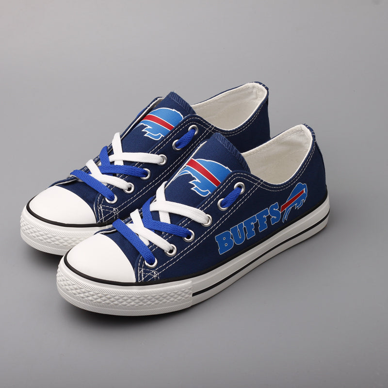 Buffalo Bills Low Top Canvas Sport Sneakers Shoes For Men Women Fans