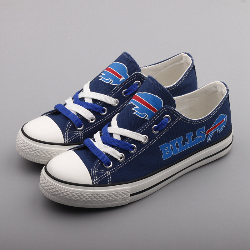 Buffalo Bills Low Top Canvas Sport Sneakers Shoes For Men Women Fans
