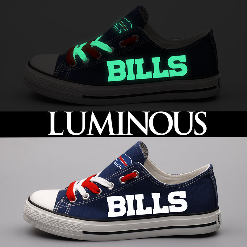 Buffalo Bills Low Top Canvas Sport Sneakers Shoes For Men Women Fans