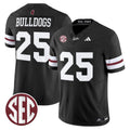 Bulldogs Jersey #25 Mississippi State Bulldogs Dark Mode Stitched