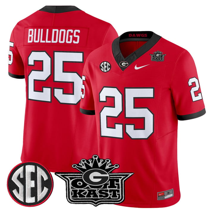 Bulldogs Jersey #25 Outkast x Georgia Bulldogs Vapor Limited Stitched