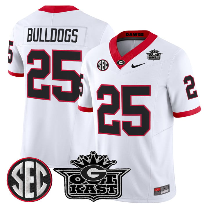 Bulldogs Jersey #25 Outkast x Georgia Bulldogs Vapor Limited Stitched