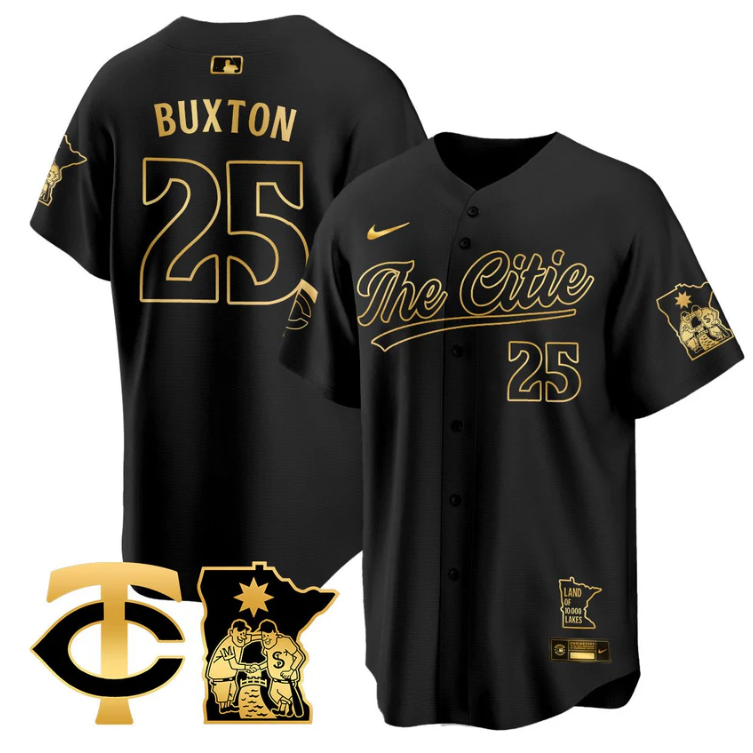 Byron Buxton Jersey #25 Minnesota Twins 2025 City Connect Concept Stitched