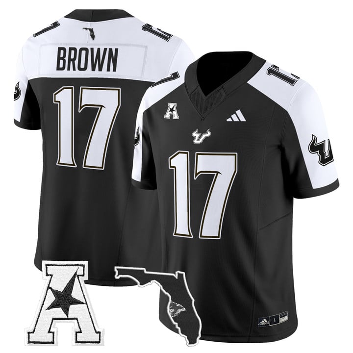 Byrum Brown Jersey #17 South Florida Bulls 2025 Vapor Limited Stitched