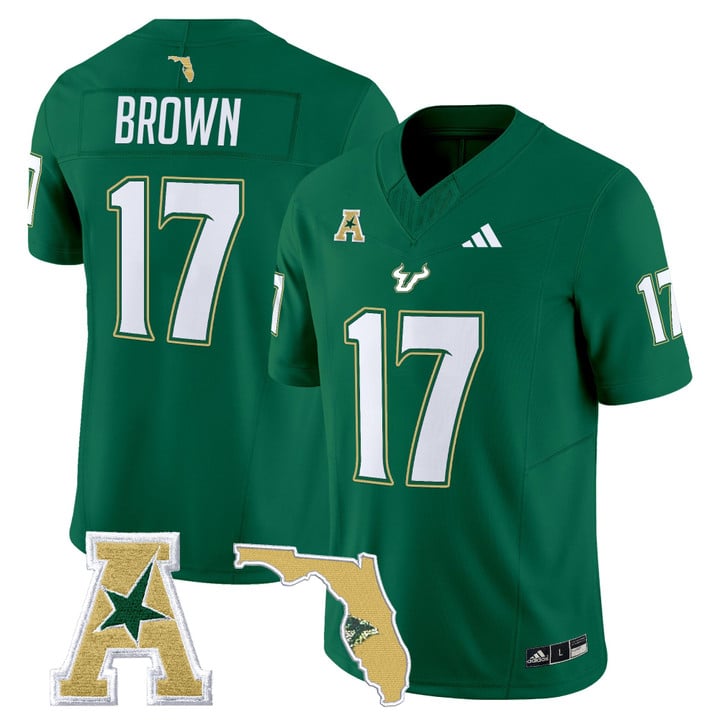 Byrum Brown Jersey #17 South Florida Bulls 2025 Vapor Limited Stitched