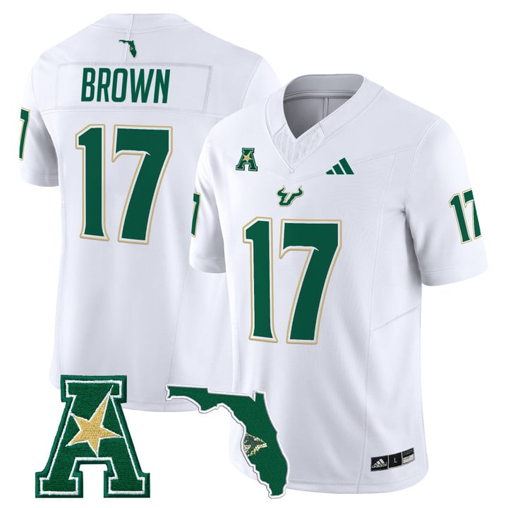 Byrum Brown Jersey #17 South Florida Bulls 2025 Vapor Limited Stitched