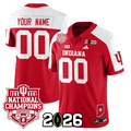 Custom Indiana Hoosiers Jersey 2025 National Champions Patch Stitched