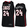 Corey Kispert Jersey Gonzaga Bulldogs College Basketball Black #241