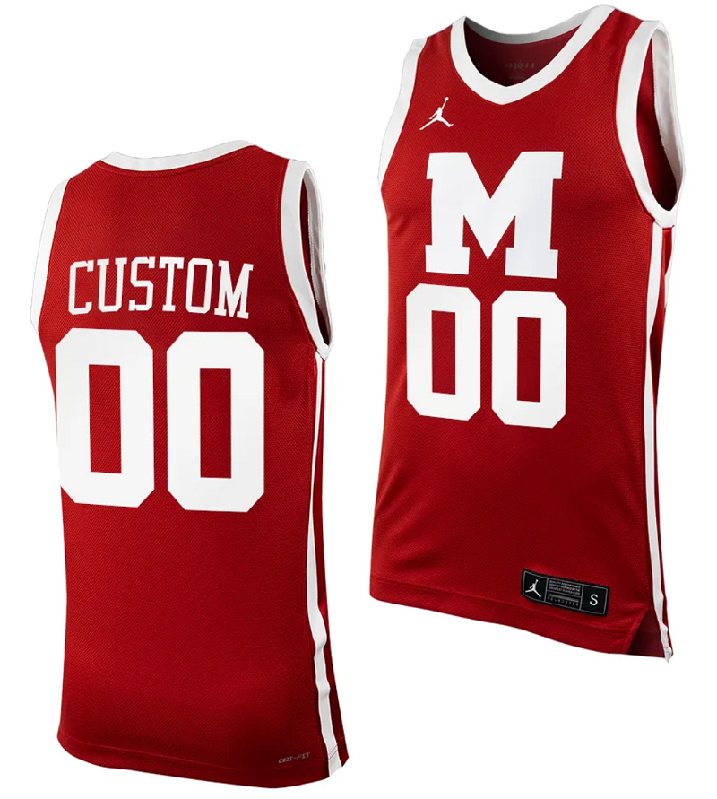 Custom Morehouse College Tigers Jersey Name and Number Replica Basketball Uniform Maroon