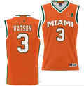 Christian Watson Jersey #3 Miami Hurricanes NIL College Basketball Lightweight Orange
