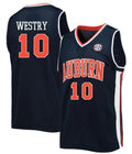 Chance Westry Jersey Auburn Tigers College Basketball #10