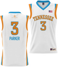 Candace Parker Jersey #3 Tennessee Lady Vols Alumni College Basketball White Uniform