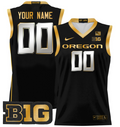 Custom Oregon Ducks Jersey 2024 Lightweight Basketball Black Gold