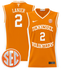 Chaz Lanier Jersey #2 Tennessee Vols 2024 Lightweight Basketball Orange