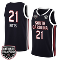 Chloe Kitts Jersey #21 South Carolina Gamecocks 2024 NCAA Basketball National Champions Black