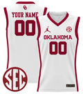 Custom Oklahoma Sooners Jersey 2024 Lightweight Basketball Stitched White