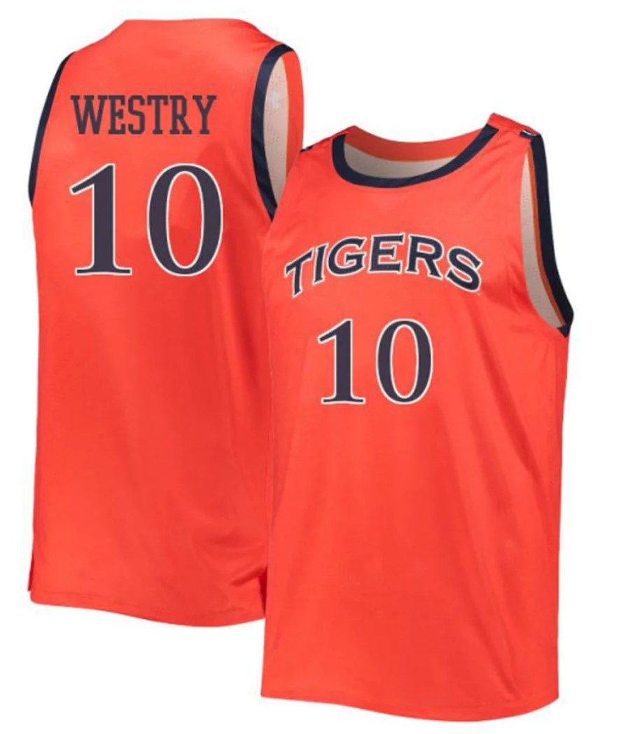 Chance Westry Jersey Auburn Tigers College Basketball #10
