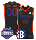 Custom Florida Gators Jersey 2025 National Champions Patch Stitched Black