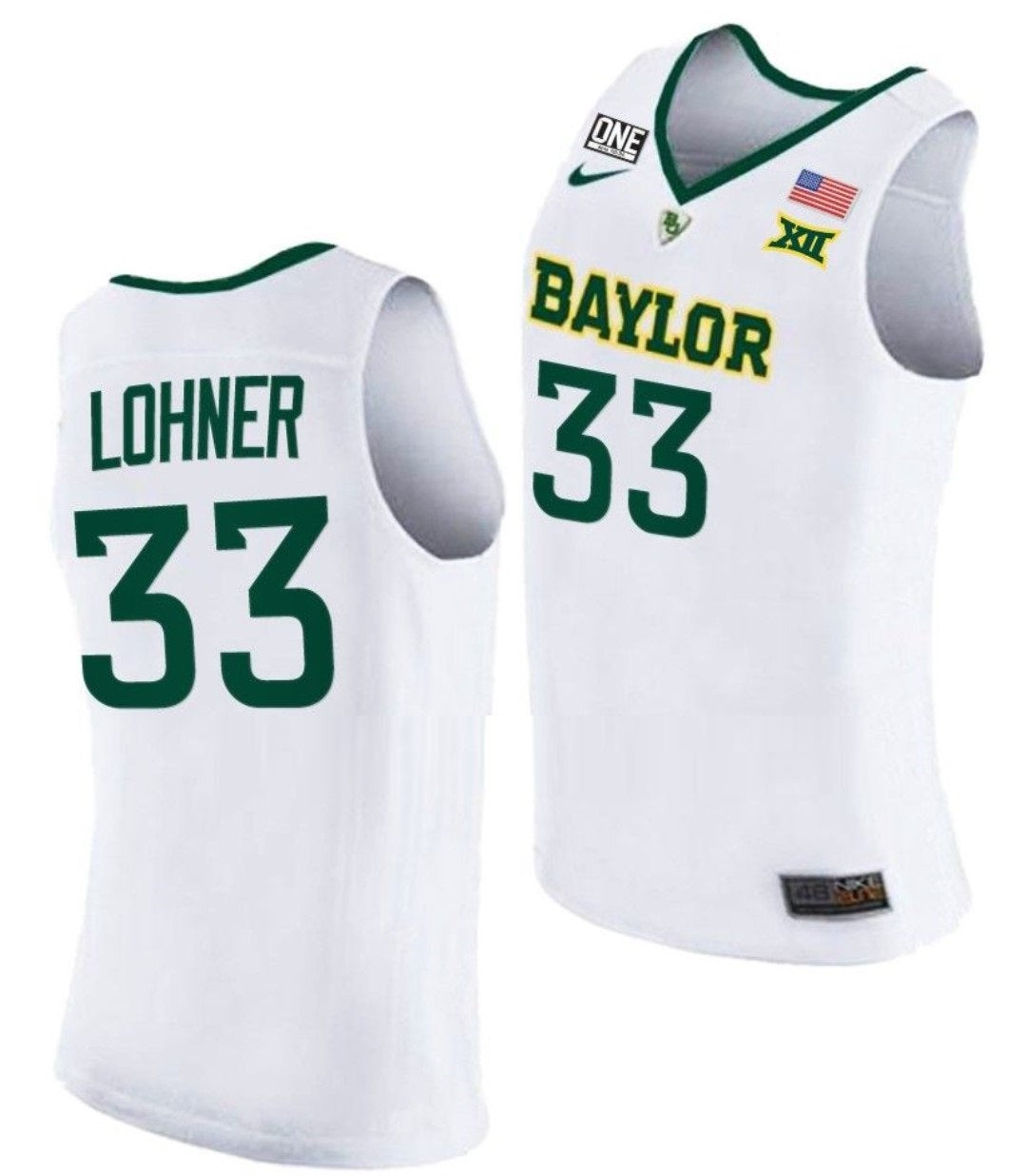Caleb Lohner Anthracite Jersey Baylor Bears College Basketball #33
