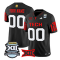 Custom Texas Tech Red Raiders Jersey 2025 Big 12 Championship Stitched