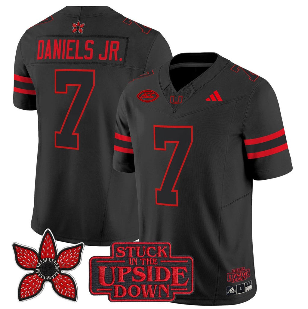 CJ Daniels Jersey #7 Miami Hurricanes Stranger Things Edition Vapor Stitched