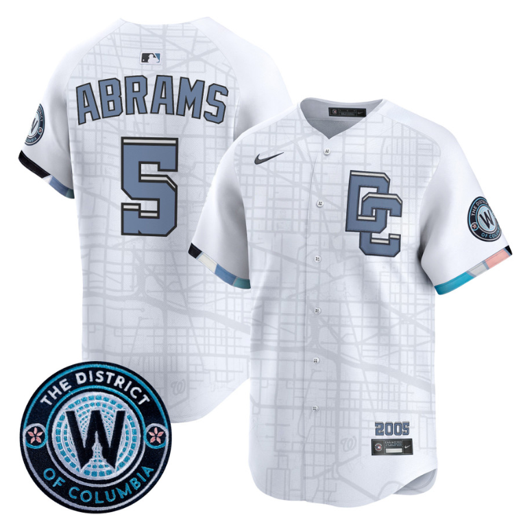 CJ Abrams Jersey #5 Washington Nationals 2025 City Connect Vapor Premier Limited Stitched