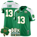 CJ Carr Jersey #13 Notre Dame 11x-Time National Champions Stitched