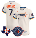 CJ Stroud Jersey #7 Houston Astros 2025 City Connect Texas Patch Premier Elite Stitched