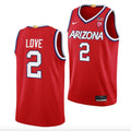 Caleb Love Jersey #2 Arizona Wildcats College Basketball Red