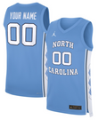 Custom North Carolina Tar Heels Basketball Jersey Name, Number White
