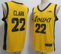 Caitlin Clark Jersey #22 Iowa Hawkeyes  asketball Stitched Yellow