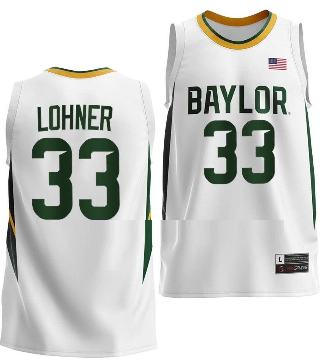 Caleb Lohner Anthracite Jersey Baylor Bears College Basketball #33
