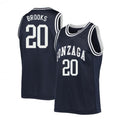 Colby Brooks Jersey Gonzaga Bulldogs College Basketball Navy #201
