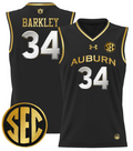 Charles Barkley Jersey #34 Auburn Tigers 2024 Lightweight Basketball Black Gold