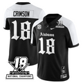 Crimson Jersey #18 Alabama Crimson 18x-Time National Champions Gothic Stitched