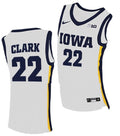 Caitlin Clark Jersey Iowa Hawkeyes College Basketball White #22