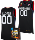 Custom UConn Huskies Jersey Name and Number 2024 NCAA March Madness Final Four Basketball Navy