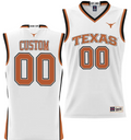 Custom Texas Longhorns Jersey Name and Number NIL College Basketball Lightweight White