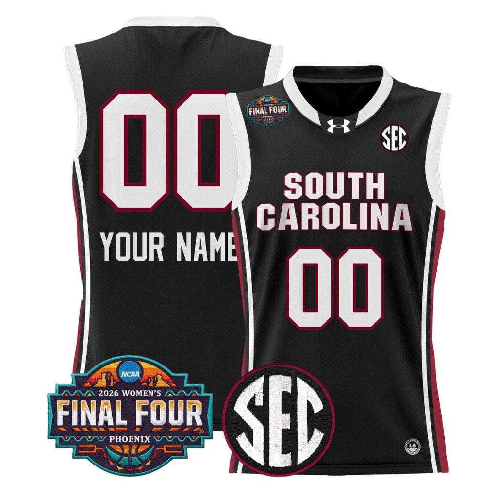 Custom South Carolina Gamecocks Jersey 2026 Final Four Stitched Black