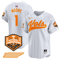 Christian Moore Jersey #1 Tennessee Vols 2024 Champions Stitched Pinstripe