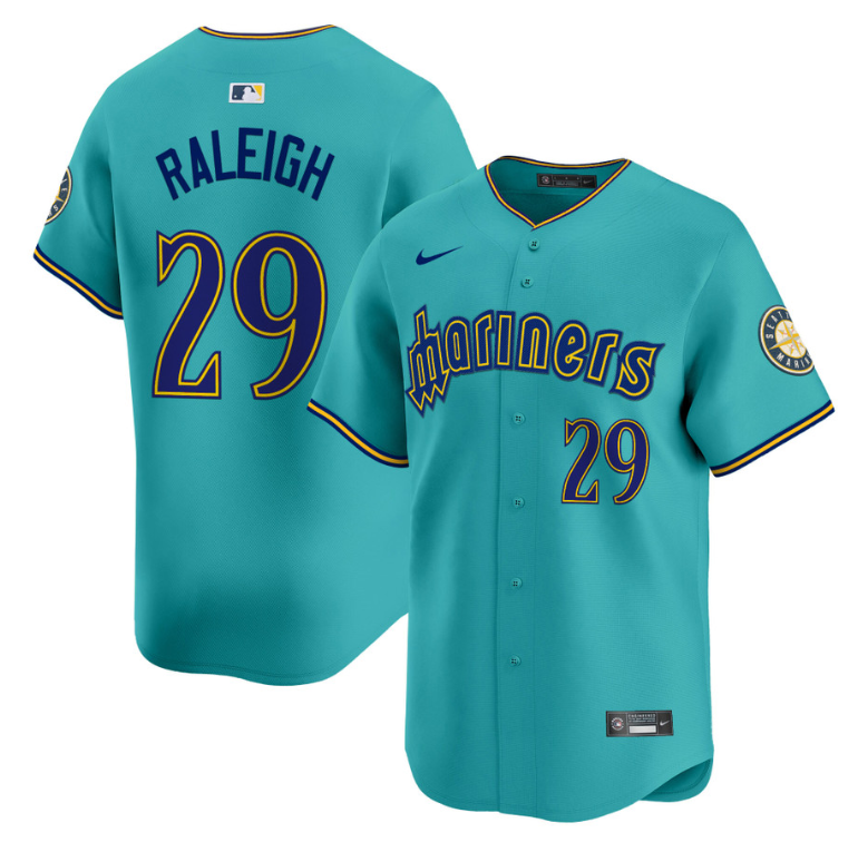 Cal Raleigh Jersey #29 Seattle Mariners 2025 Vapor Premier Limited Stitched