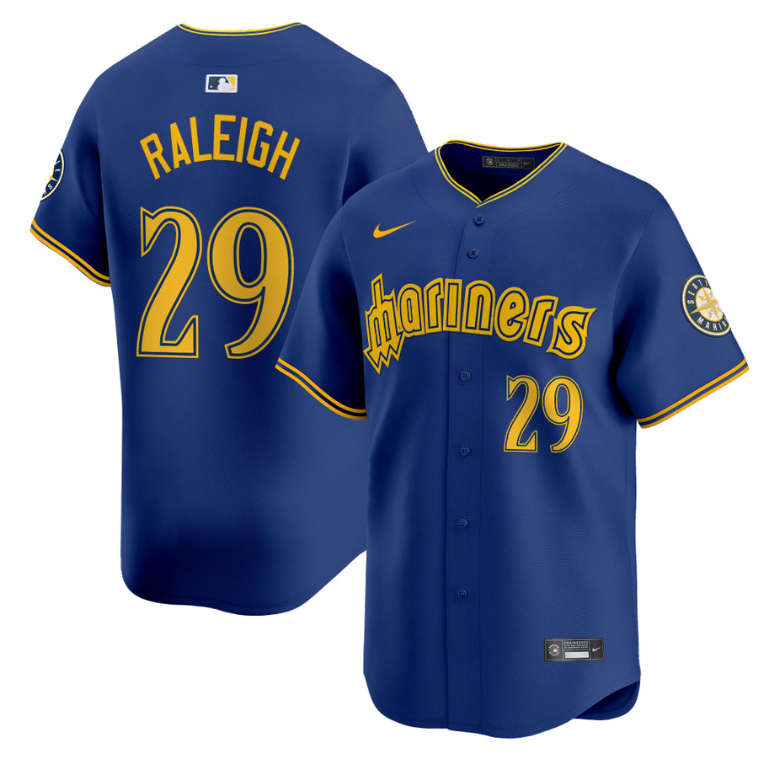 Cal Raleigh Jersey #29 Seattle Mariners 2025 Vapor Premier Limited Stitched
