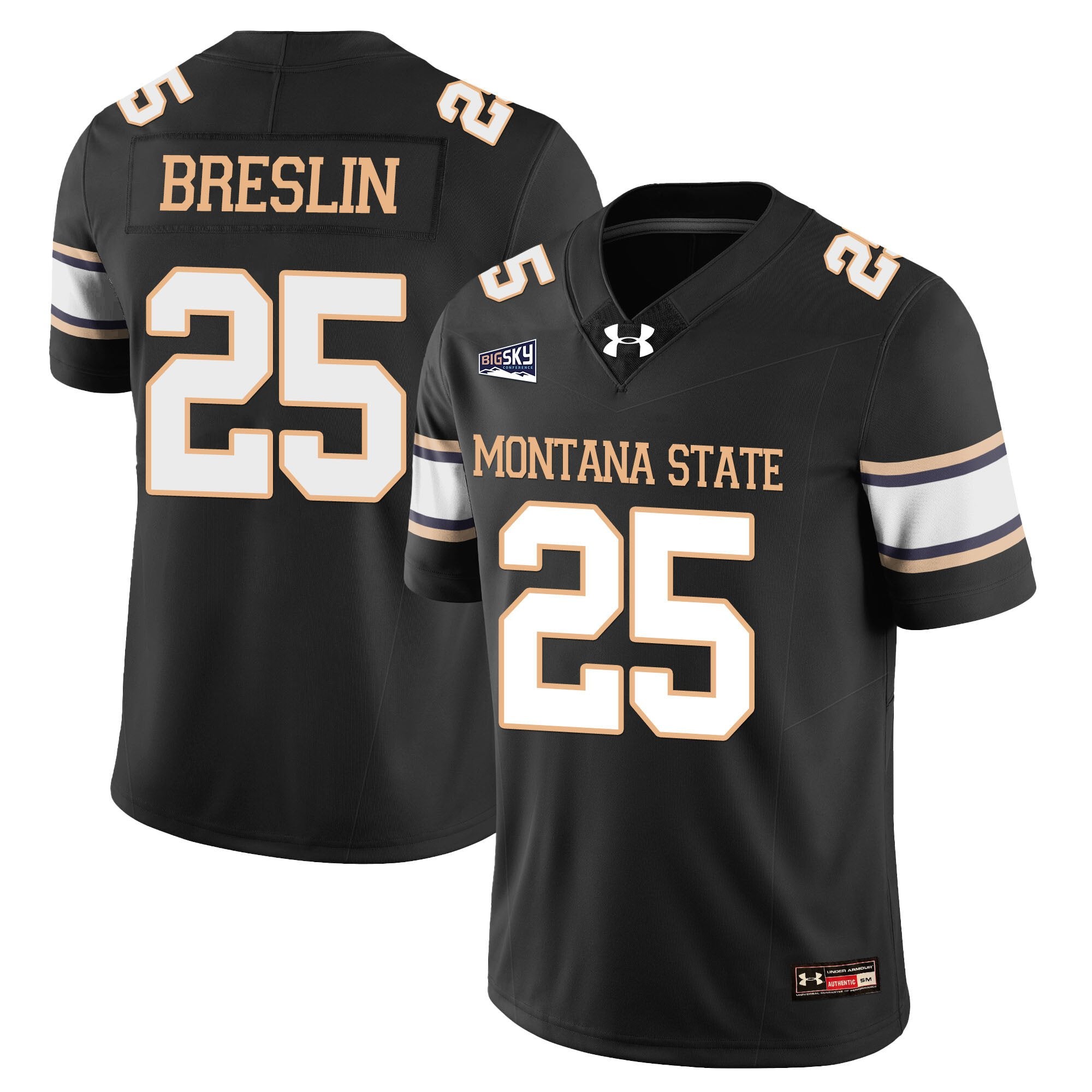 Cale Breslin Jersey #25 Montana State Bobcat Football 2025 Stitched