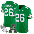 Caleb Hawkins Jersey #26 North Texas Mean Green 2025 Vapor Stitched Green