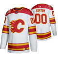 Calgary Flames Custom 2019 Heritage Classic White Jersey Stitched