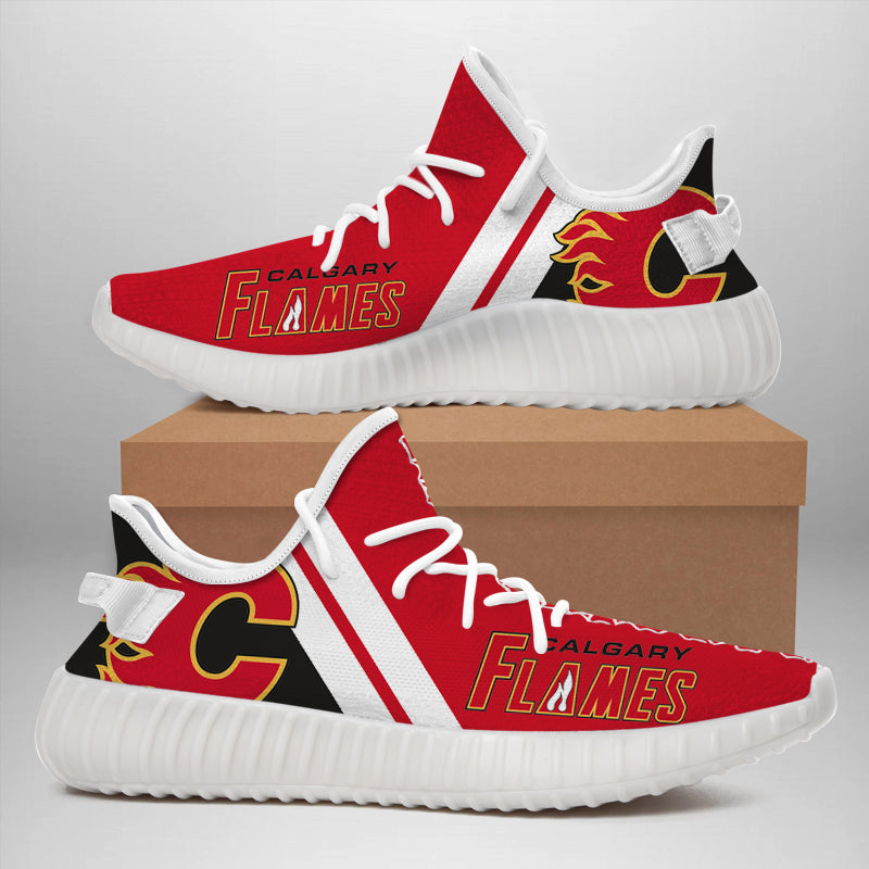 Calgary Flames 350v Yeezy Sneakers For Men Women Fans