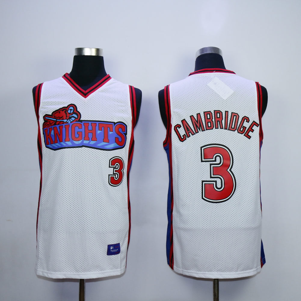 Calvin Cambridge #3 Basketball Jersey White