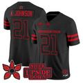Calvin Johnson Jersey #21 Georgia Tech Yellow Jackets Stranger Things Stitched